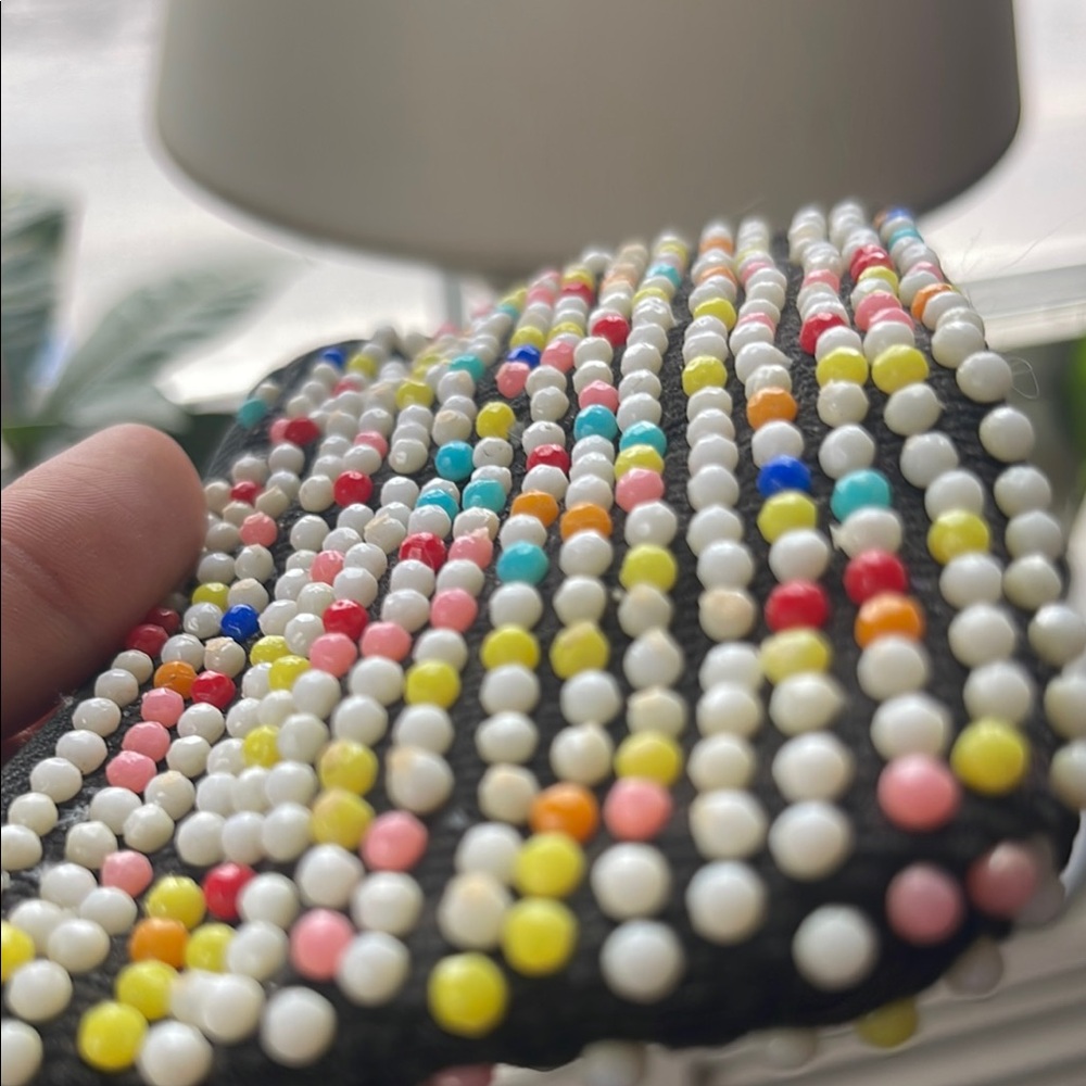 Vintage Colorful Studded Women's Pouch - Picture 3 of 6